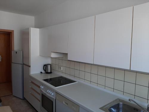 Kuchyň nebo kuchyňský kout v ubytování Ferienwohnung Andy