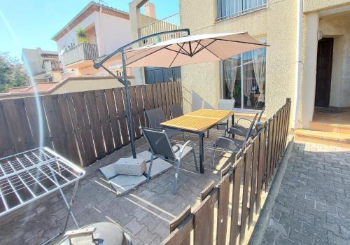 soleil catalan ok chéques vacances rdc terrasse privative 150m mer 4pers wifi parking
