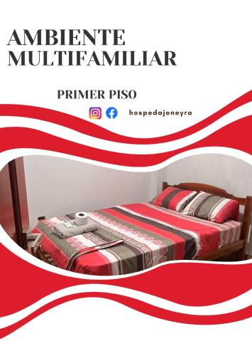 a picture of a bed in a room at HABITACIÓN TRIPLE - PERENE - CHANCHAMAYO 