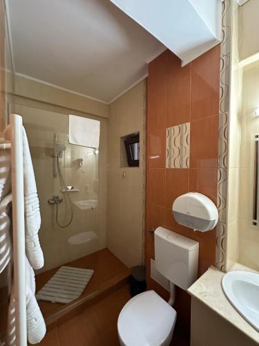 Koupelna v ubytování Hotel Ana