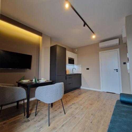 Телевизор и/или развлекательный центр в Apartamenty Panorama
