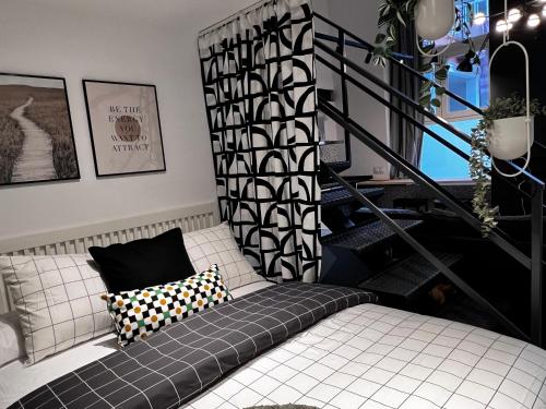 Ένα ή περισσότερα κρεβάτια σε δωμάτιο στο SG Apartamentos, Silió 4B AT 47-79