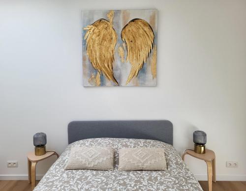Ένα ή περισσότερα κρεβάτια σε δωμάτιο στο Private rooms - European Quarter