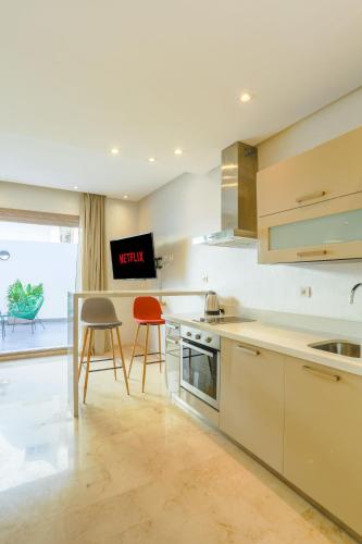 Dapur atau dapur kecil di Résidence de Nice