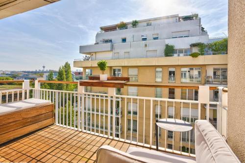 En balkong eller terrasse på Apartment near la Villette
