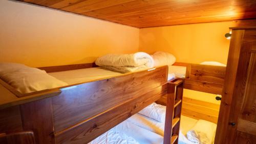 een kleine kamer met 2 stapelbedden bij Chalet Albriet - 3 Pièces pour 6 Personnes 914 in Modane