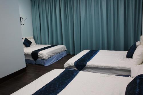 Cama o camas de una habitación en 花蓮嵐海民宿
