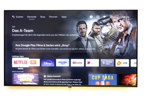 a screenshot of a tv screen with a movie website at Apartment am Ossiachersee mit eigenem Seezugang in Landskron