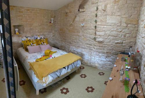 Posteľ alebo postele v izbe v ubytovaní Cottage L’O RIO