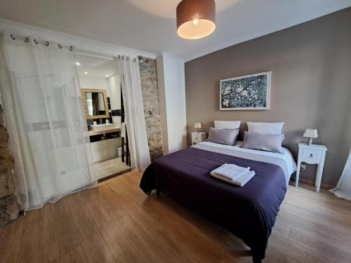 Postel nebo postele na pokoji v ubytování Chambre privée indépendante dans une maison