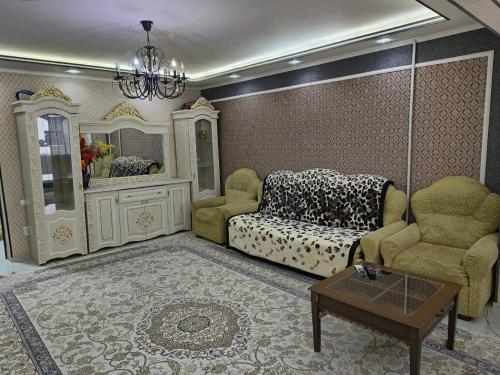 Posezení v ubytování Ганга центр люкс