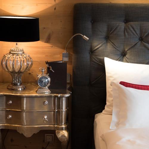 Katil atau katil-katil dalam bilik di Hotel Tannenhof*****Superior