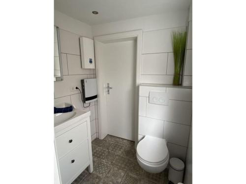 Un baño de Fischerhus Fehmarn Comfortable holiday residence