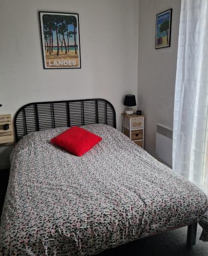 Postel nebo postele na pokoji v ubytování Appartement cosy à Dax avec piscine partagée - 65 m².