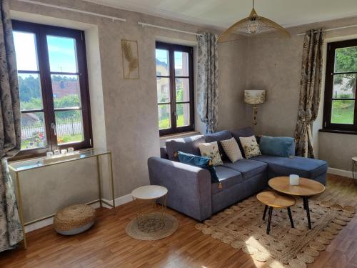 Posezení v ubytování Les Gîtes de Juliane - Calme & spa en altitude - Alsace