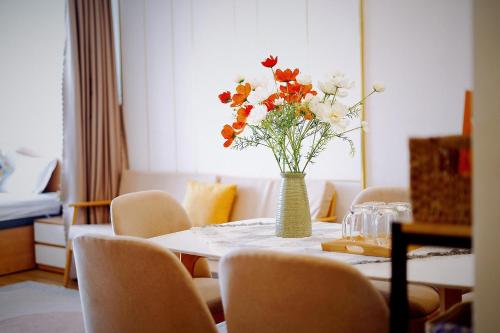 Χώρος καθιστικού στο Song Suoi Quy Nhon Beachfront Apartment