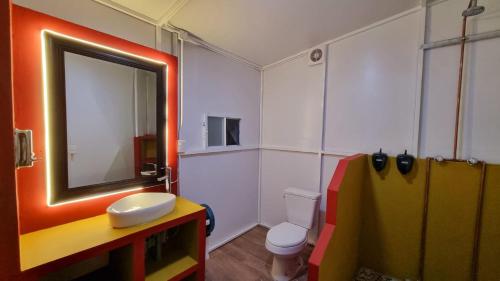 Koupelna v ubytování Glamping-Zingo
