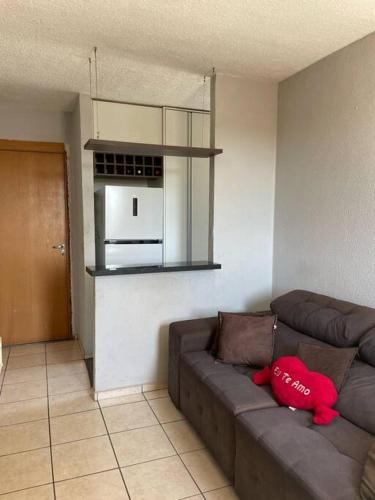 Χώρος καθιστικού στο Apartamento Completo na região central.
