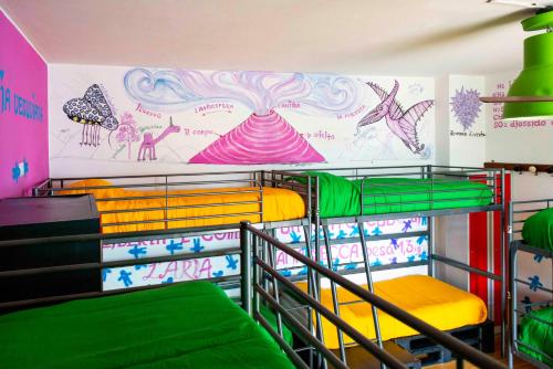 Eco hostel florealeにあるベッド