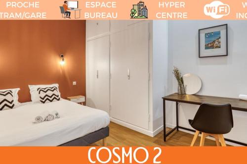 ZenBNB / Cosmo / Chambre N°2 / Proche Tram/Gare