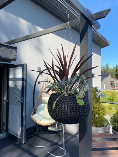 Un balcón o terraza en Villa David
