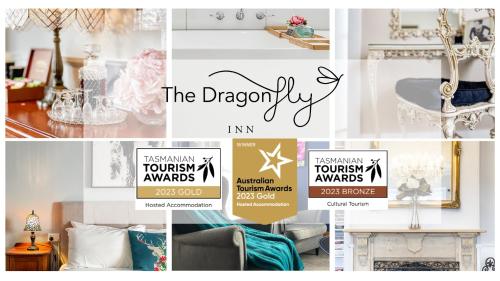 Certifikát, hodnocení, plakát nebo jiný dokument vystavený v ubytování The Dragonfly Inn