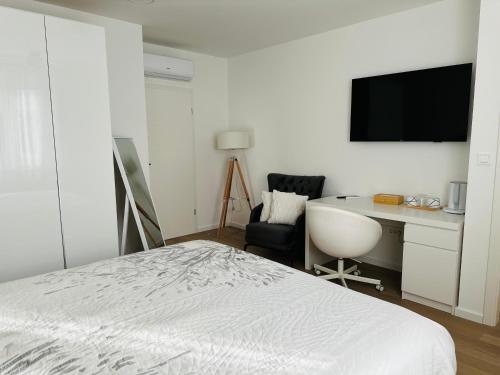 Μια τηλεόραση ή/και κέντρο ψυχαγωγίας στο Le Boutique Chambre Vita