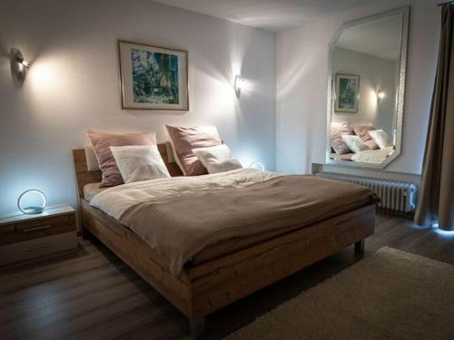 Кровать или кровати в номере Holiday home in Oberammergau