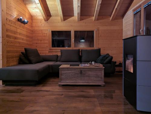 Posezení v ubytování Chalet Adler