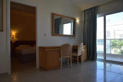 Ένα ή περισσότερα κρεβάτια σε δωμάτιο στο Bristol Sea View Appartments