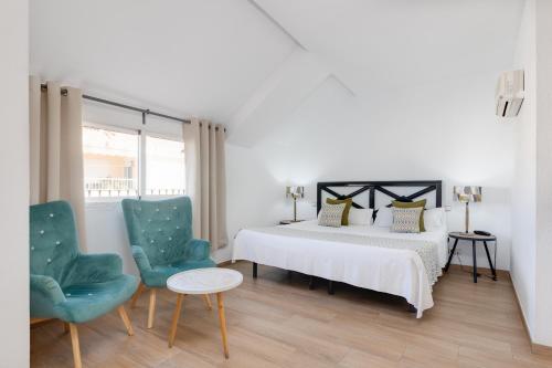 Letto o letti in una camera di Hotel Madrid