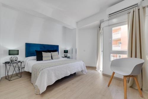 Letto o letti in una camera di Hotel Madrid