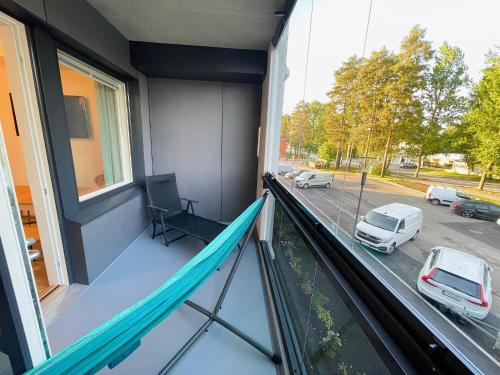 Balkoni atau teres di Docent's Flat