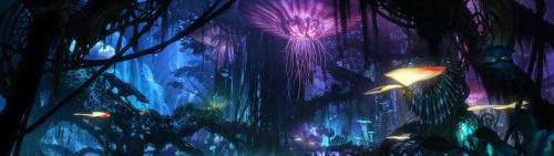 a painting of a deep underwater forest with fish at Jacuzzi Katowice - Avatar in Katowice