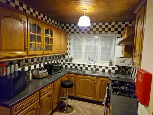 Kuchyň nebo kuchyňský kout v ubytování Steyn Guest Lodge