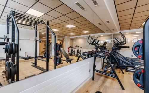 Fitness centrum a/nebo fitness zařízení v ubytování Hotel Montarto
