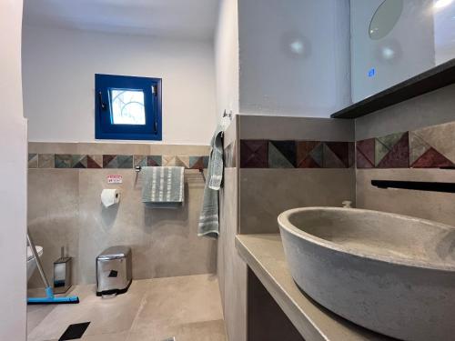 Koupelna v ubytování Ferienhaus Asterousia