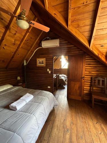 Ein Bett oder Betten in einem Zimmer der Unterkunft La Maiella