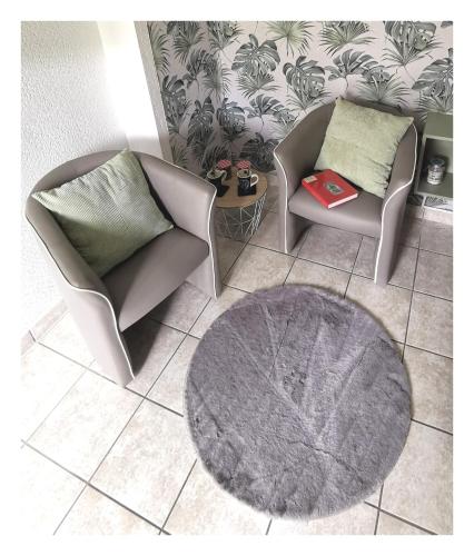 Posezení v ubytování Studio 11, Draps, Linge, Wifi # Longère Bretonne#Morbihan