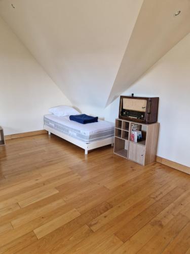 Ένα ή περισσότερα κρεβάτια σε δωμάτιο στο Appartement 60m2 Noyal-Muzillac