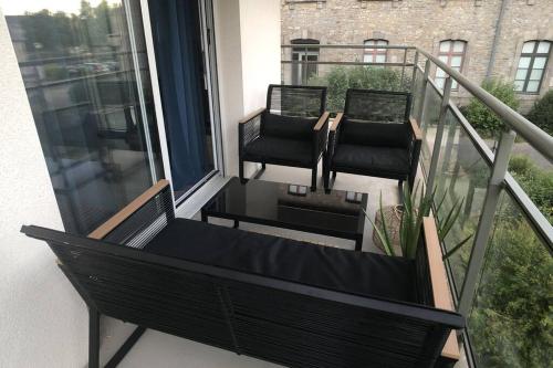 Balkoni atau teres di Appartement, confort, parking, terrasse