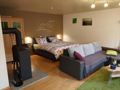 Posezení v ubytování Ferienappartement Weisel
