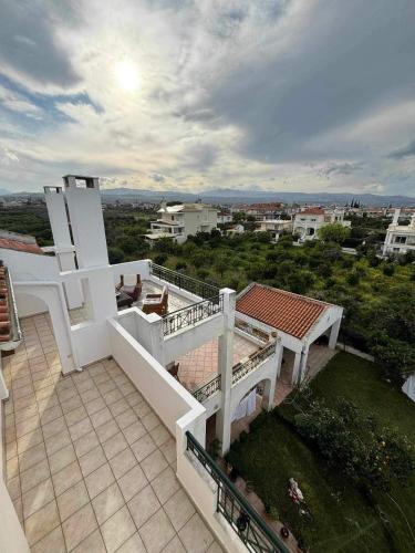 an aerial view of a balcony of a house at LOFT HOUSE in Vrahati
