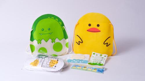two toy easter eggs with faces painted on them at APA Hotel Yamagata Tsuruoka Ekimae in Tsuruoka