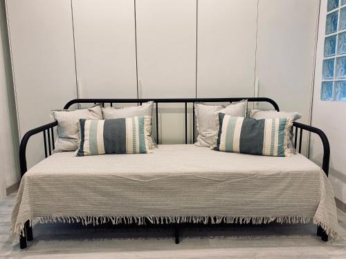 Cama o camas de una habitación en Casa La Ola Azul