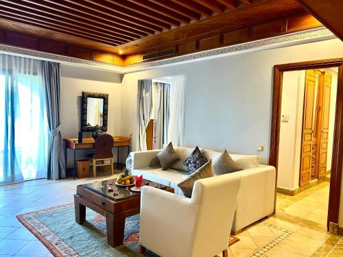 Posezení v ubytování Pavillon du Golf -Palmeraie suites