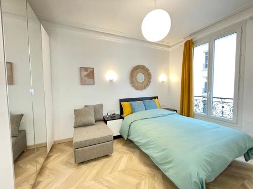 PARIS-ALESIA Super appartement 2 pièces de 39m2 - très cosy pour 1 - 5 personnes totalement refait à NEUF -ENTIRE APARTMENT LUXURIOUS AND WARM -PARIS ALESIA 14ème - Proche Aéroport Paris-Orly - Parc des Expositions Porte de Versailles FREE WIFI GRATUIT