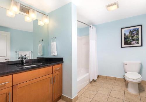 a bathroom with a sink and a toilet at Worldmark Indio in Indio