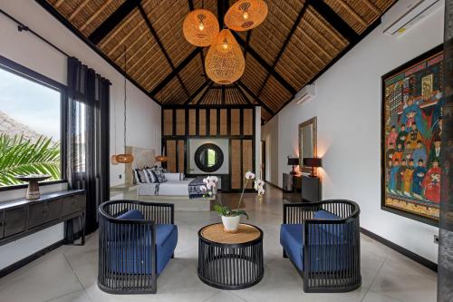 Ruang duduk di Villa Ayung