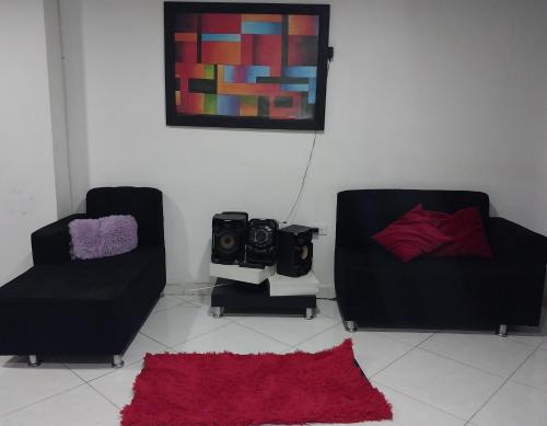 Zona de estar de HABITACIÓN PRIVADA tranquila y confortable
